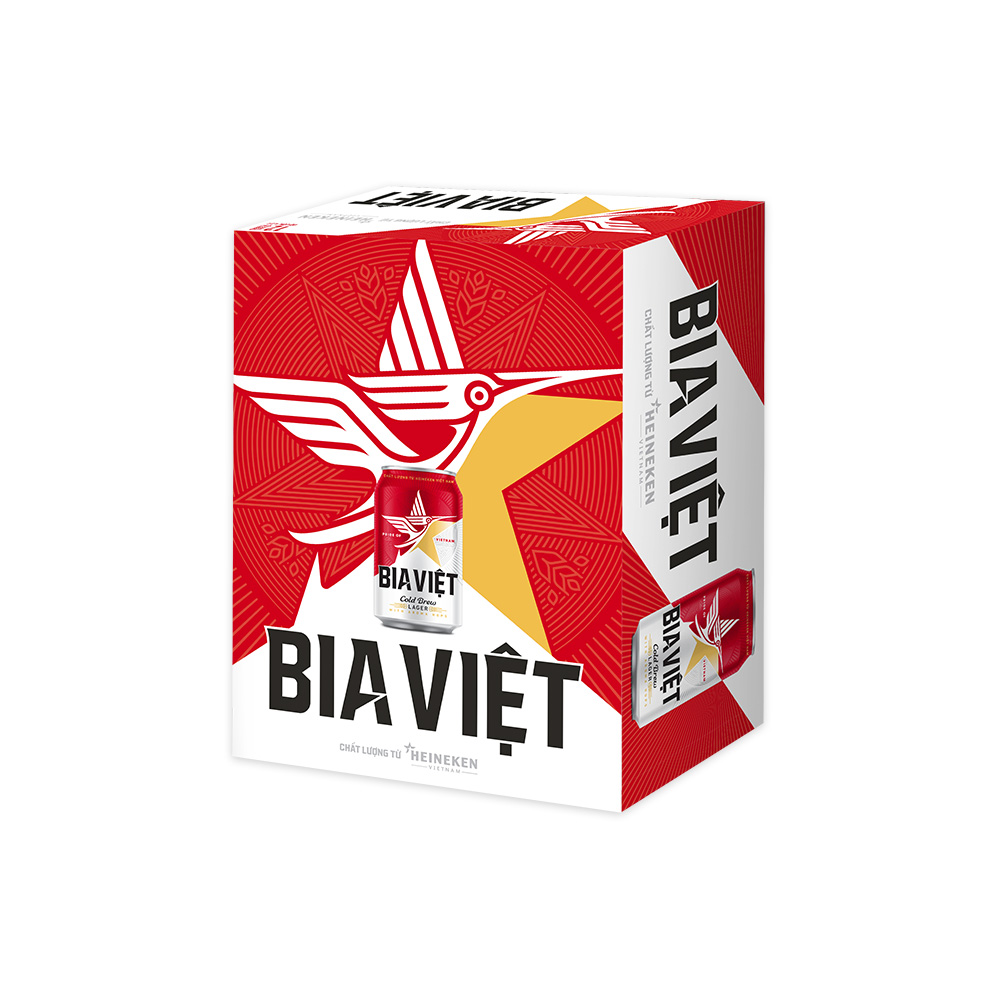 Thùng 12 lon Bia Việt 330ml/Lon