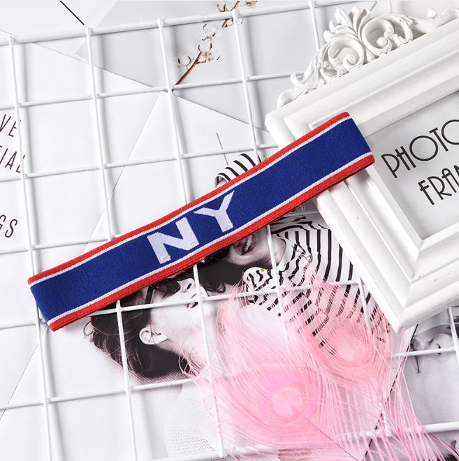 Băng đô thể thao, băng đô tbs nam nữ TB37.2 NY nền xanh