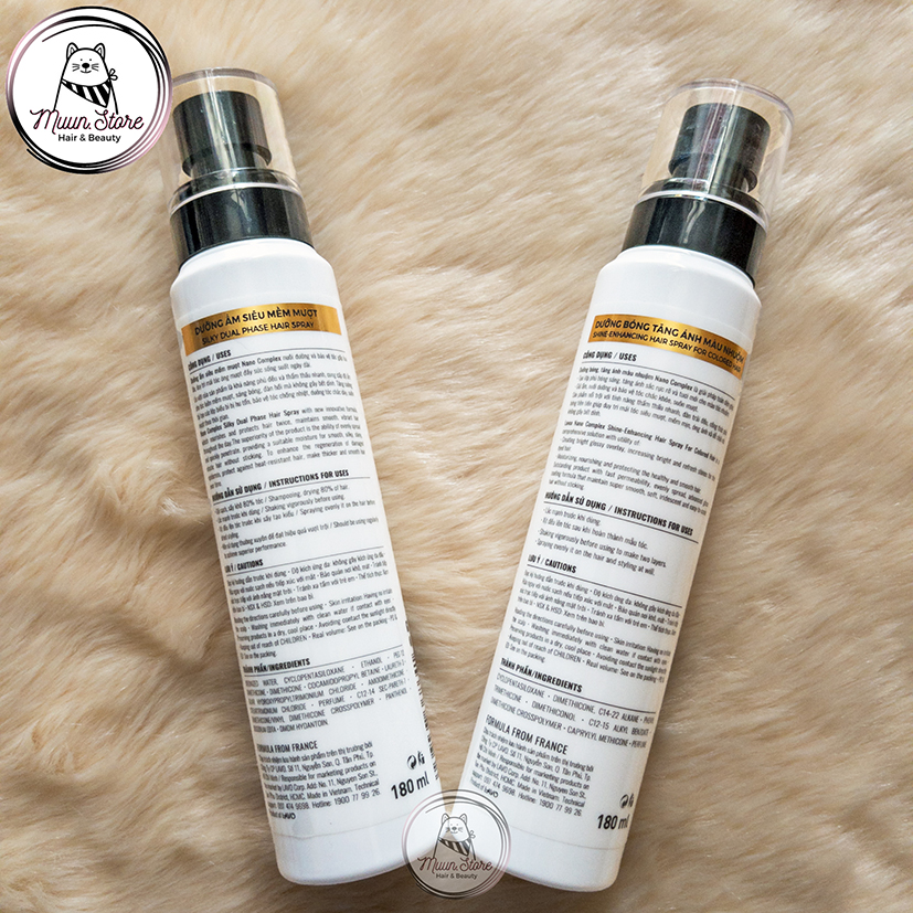 Xịt Dưỡng Tóc Siêu Dưỡng Lavox Nano Complex 180ml