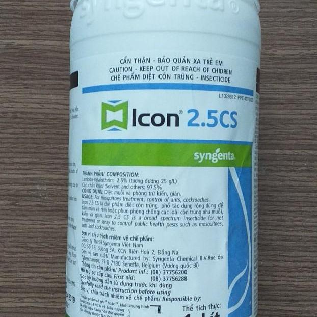 THUỐC DIỆT CÔN TRÙNG ICON 2.5EC(SYNGENTA) CHAI 1000ml