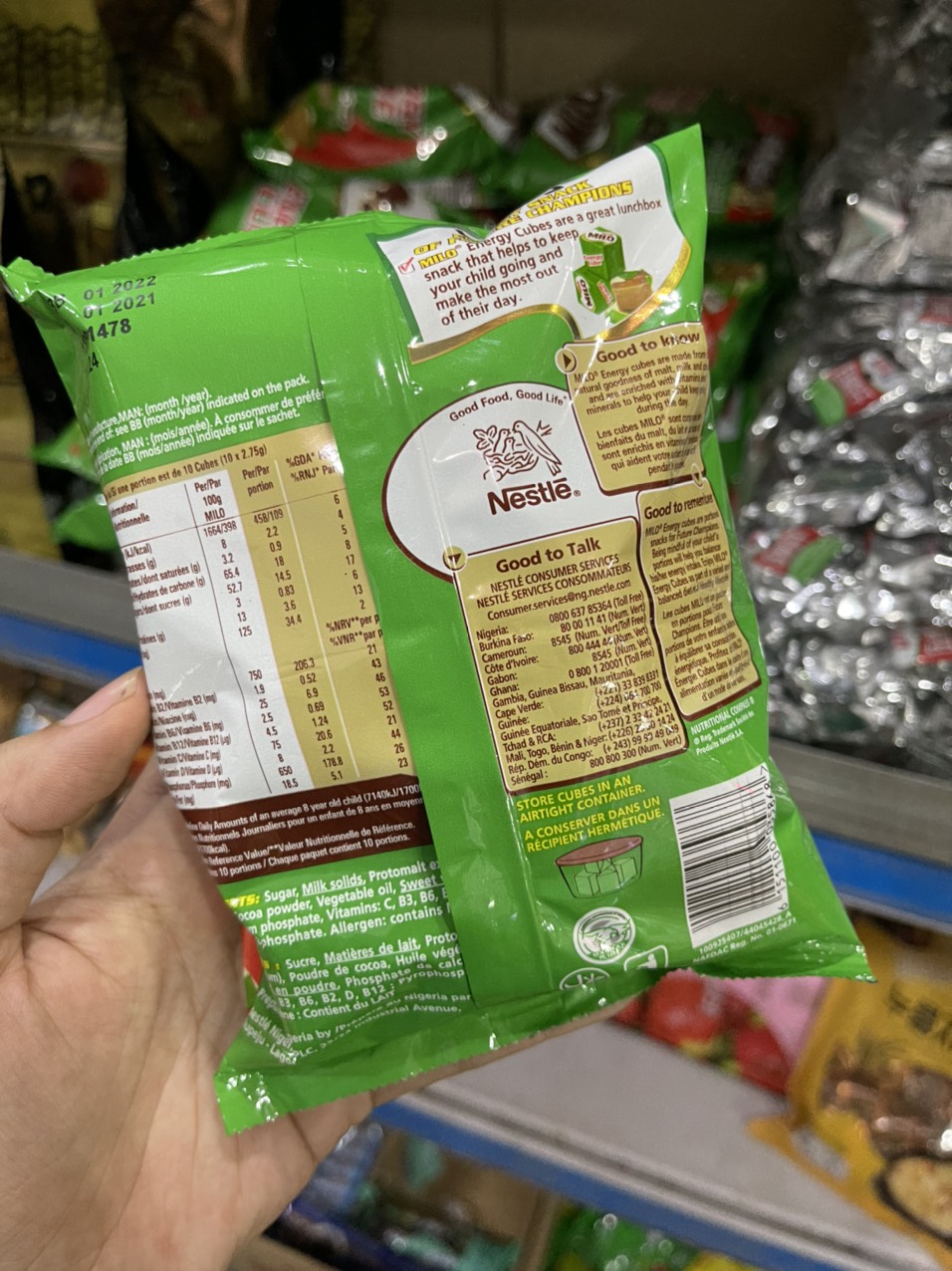 Kẹo Viên Milo Cube Gói 100 Viên