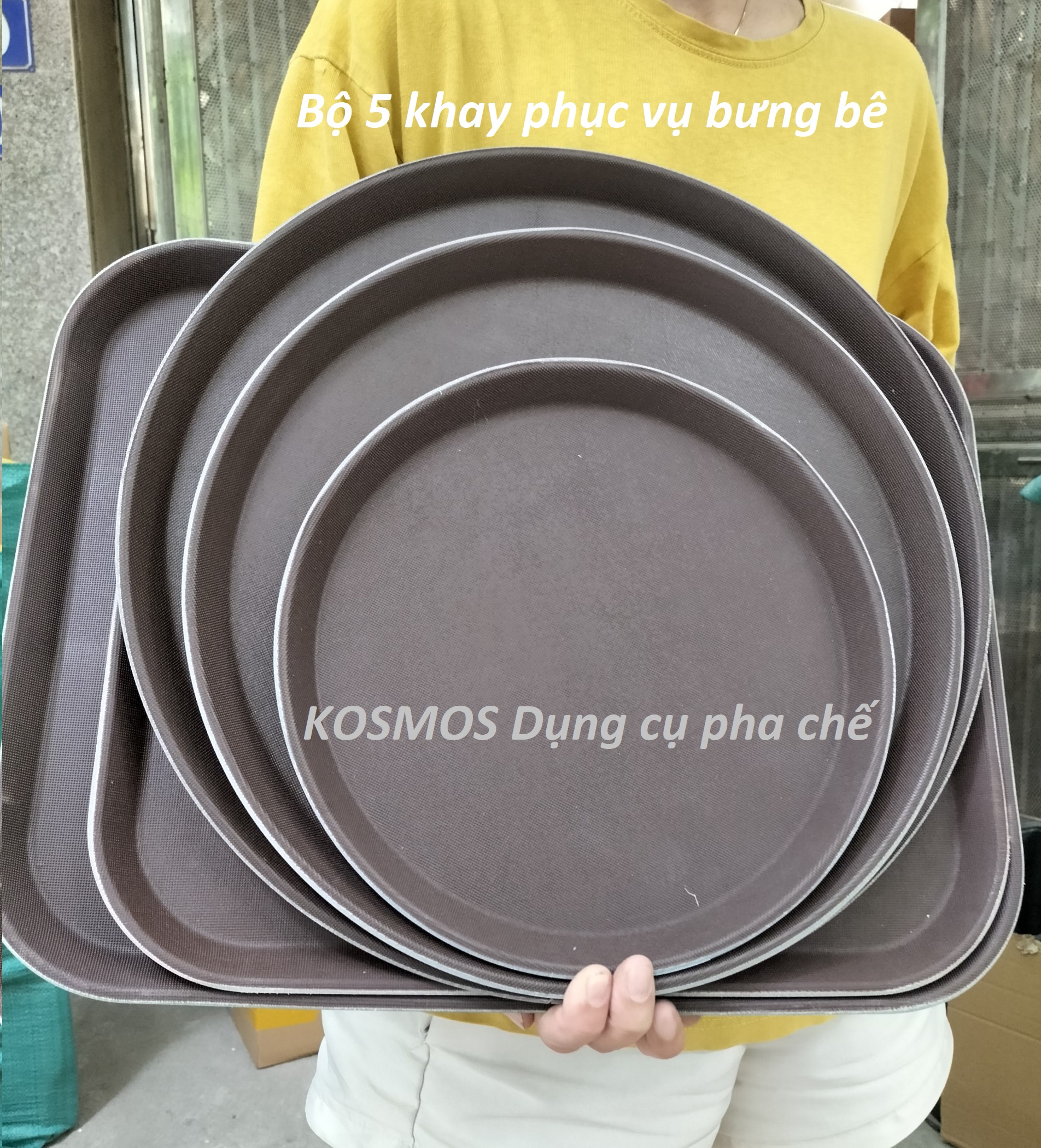 Khay Bưng Bê Phục Vụ Chống Trượt Kích Thước Như Ý !