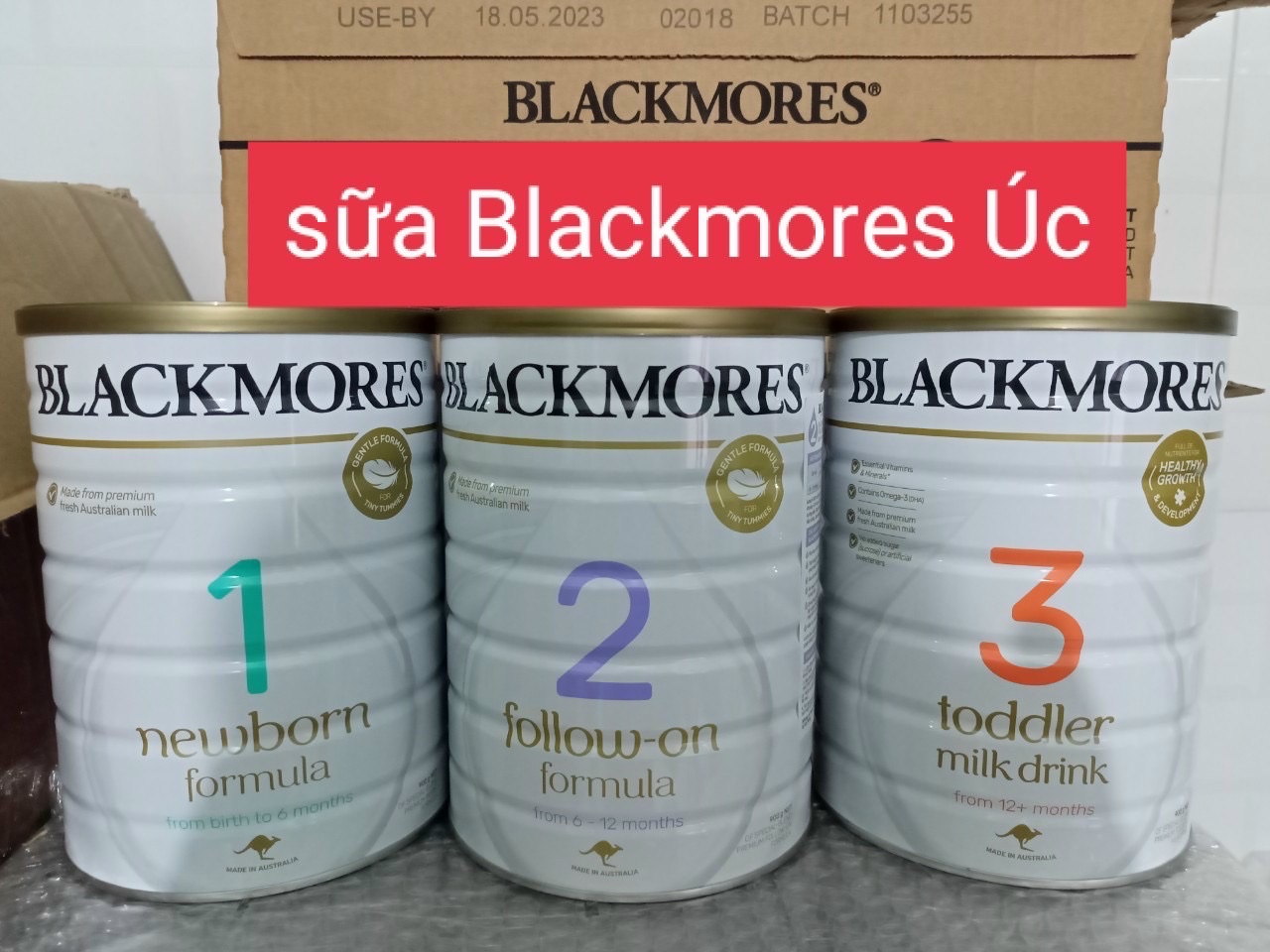 Sữa BLACKMORES số 3 Toddler Úc 900G (1 tuổi trở lên)