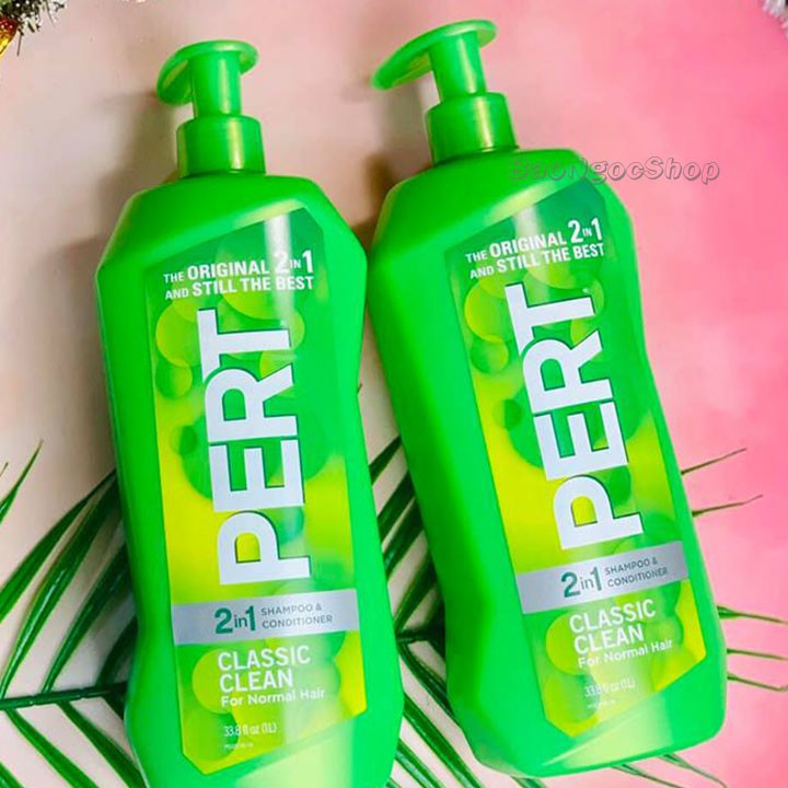 DẦU GỘI PERT CLASSIC CLEAN 2IN1 CÓ VÒI 1Lít
