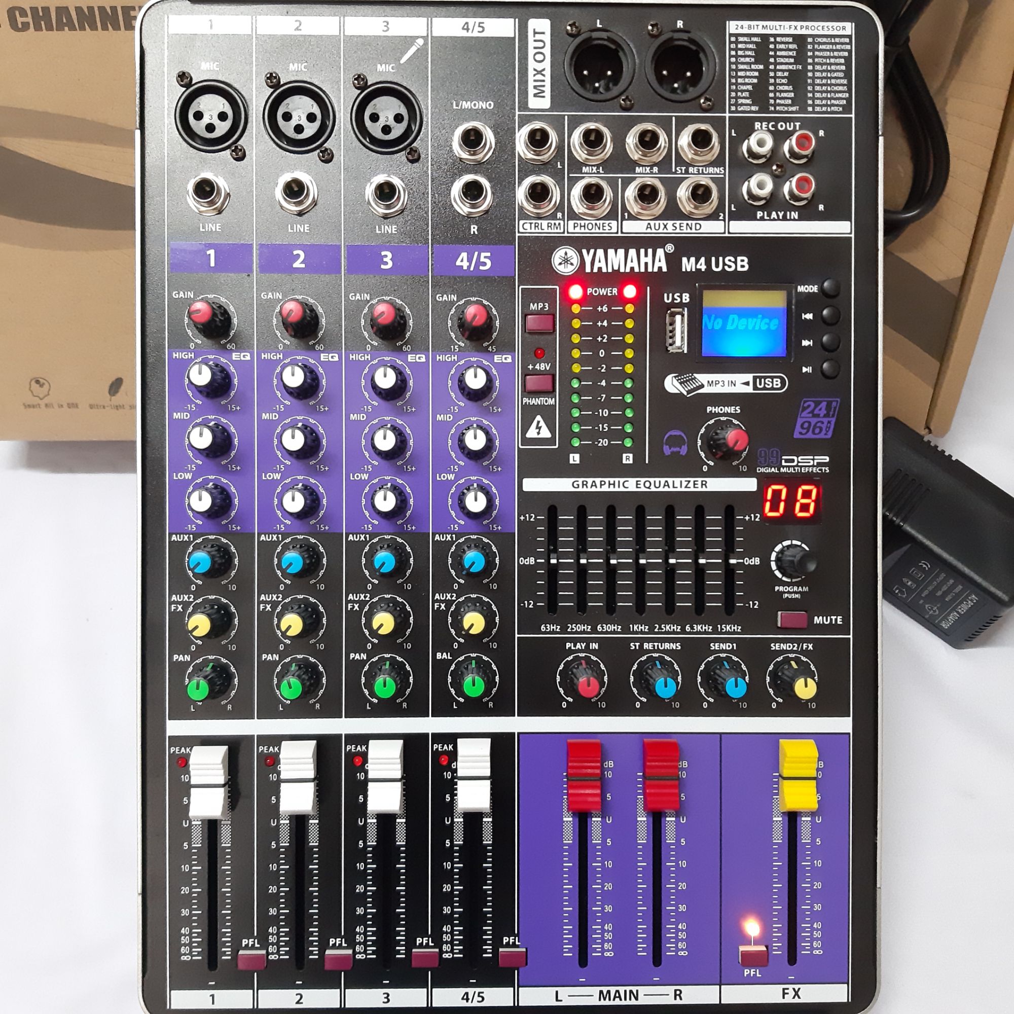 MIXER 4 channel (4 kênh). KẾT NỐI BLUETOOTH, USB.(MG4)