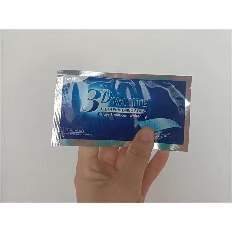 [ SẴN ] MIẾNG DÁN TRẮNG RĂNG 3D WHITE TEETH WHITENING STRIPS
