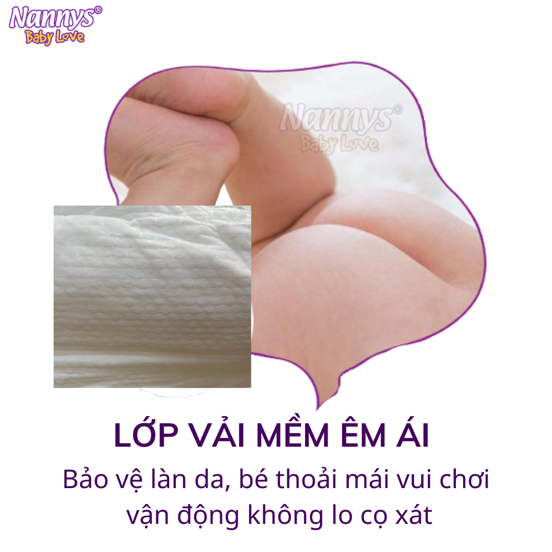 Tã/ bỉm QUẦN Nannys L 44 miếng (Cho bé từ 8-18kg)