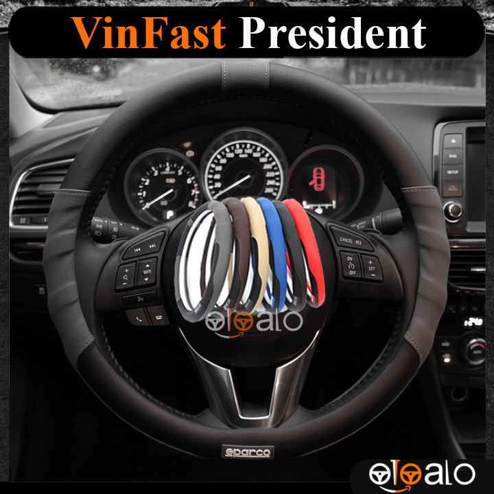 Bọc vô lăng sparco vinfast president da pu cao cấp - otoalo