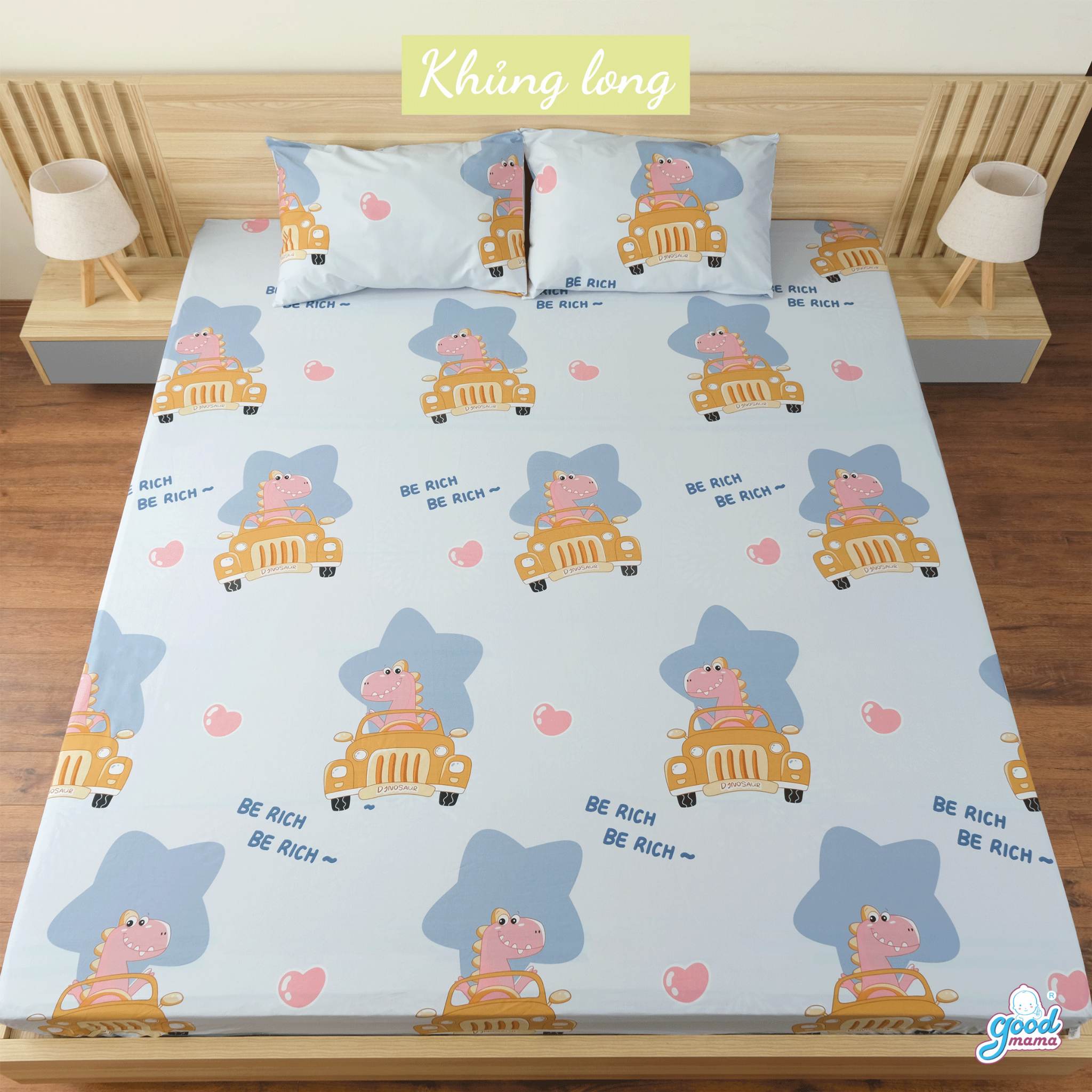 Ga giường chống thấm cotton cao cấp goodmama chính hãng bảo hành 6 tháng