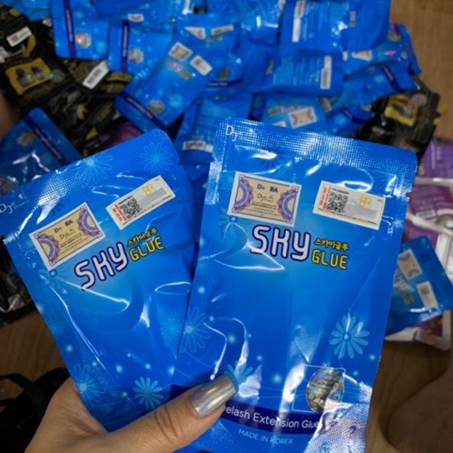 Keo nối mi Sky (Đen - Trong )