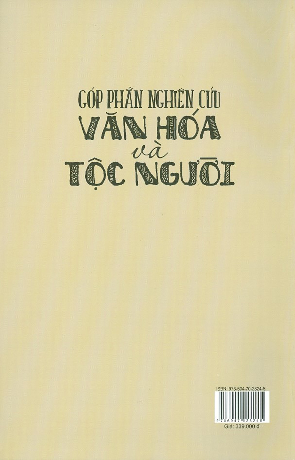 Góp Phần Nghiên Cứu Văn Hóa Và Tộc Người
