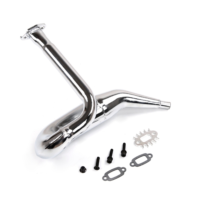 Metal Exhaust Pipe Tuned Pipe Kit for 1/5 HPI KM BAJA 5FC Rc Car Parts Rc Car Tuned Pipe Exhaust