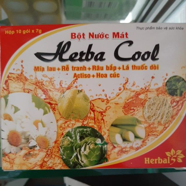 Bột nước mát hebarcool  hộp 10 gói