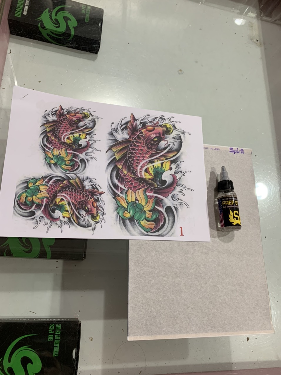 Set 3 sản phẩm Scan hình xăm mẫu