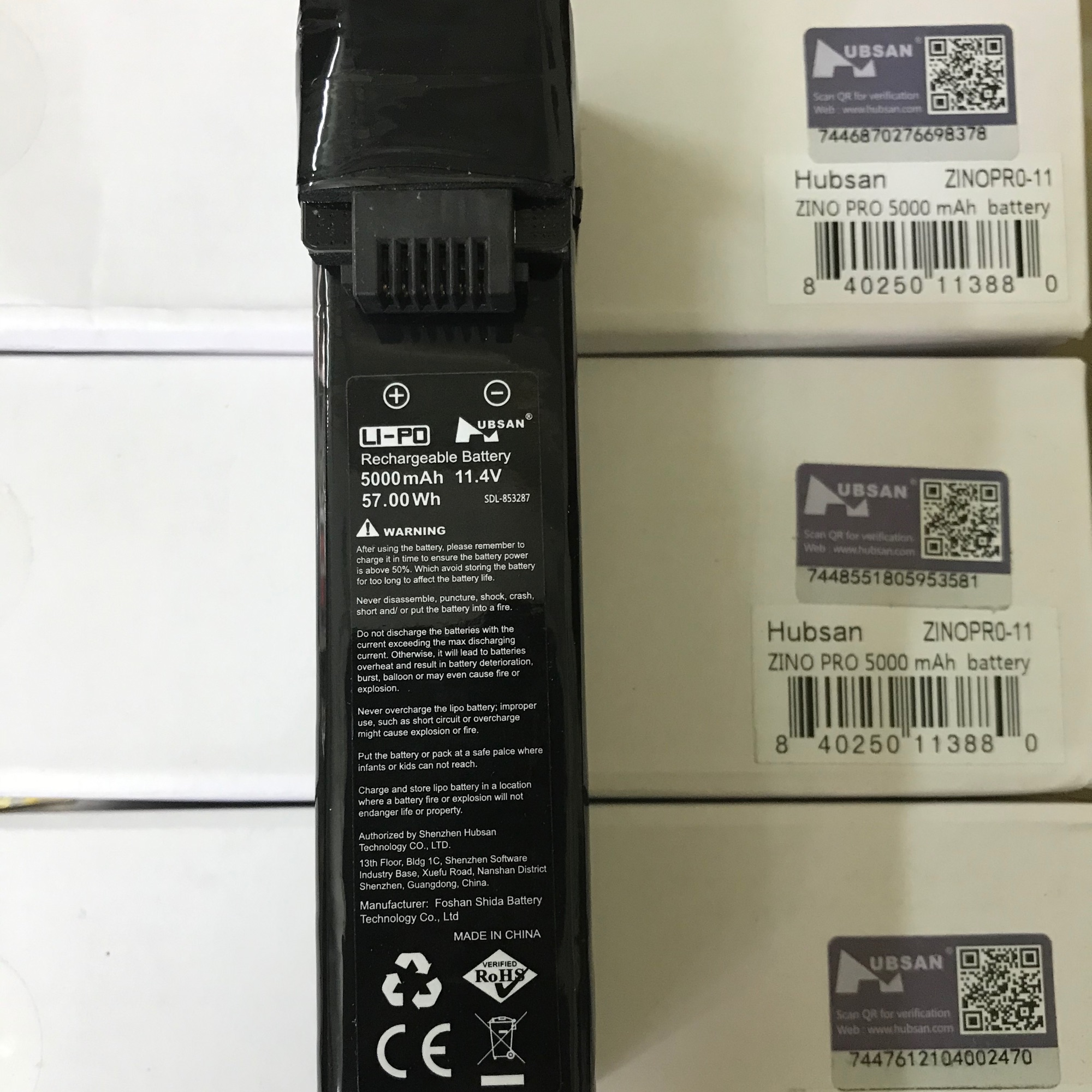 Pin hubsan zino H117S/Zino pro  5000mAh