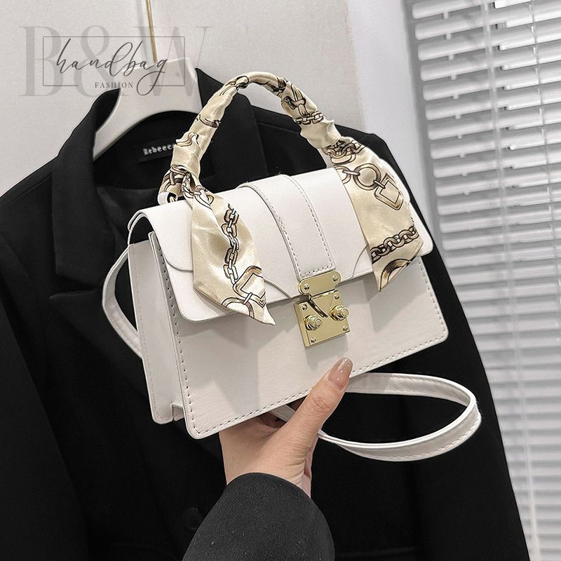 Túi xách nữ đeo chéo, túi đeo vai phong cách, túi xách tay công sở phối dây lụa sang chảnh, đi làm, đi chơi, du lịch, da PU cao cấp, đứng form, có bảo hành da