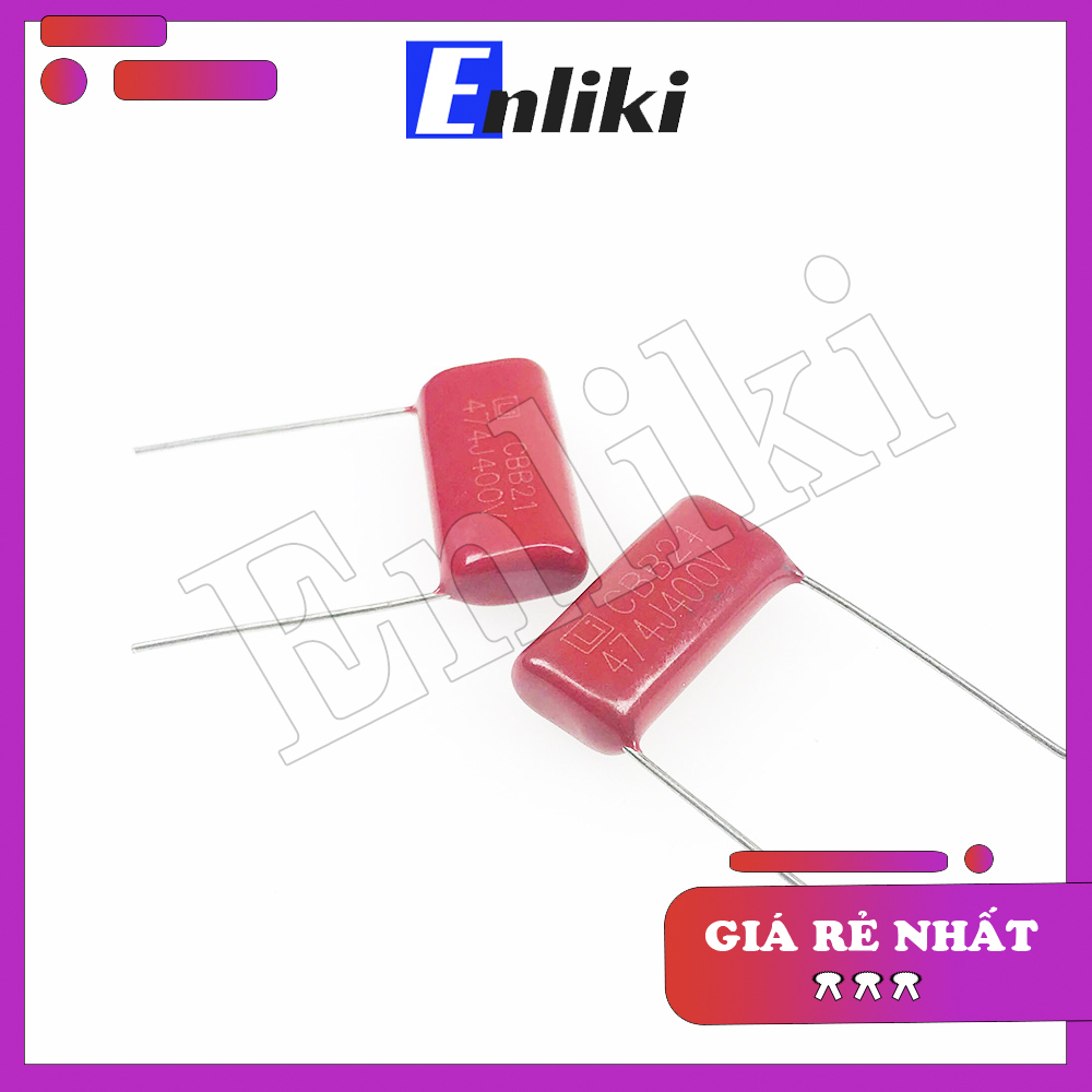 Tụ 0.47uF CBB 474J 400V 20mm