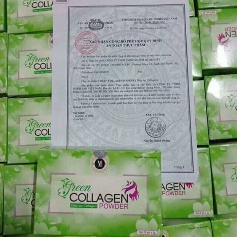 [HCM]Diệp Lục Collagen Chính Hãng +Tặng Bình Pha