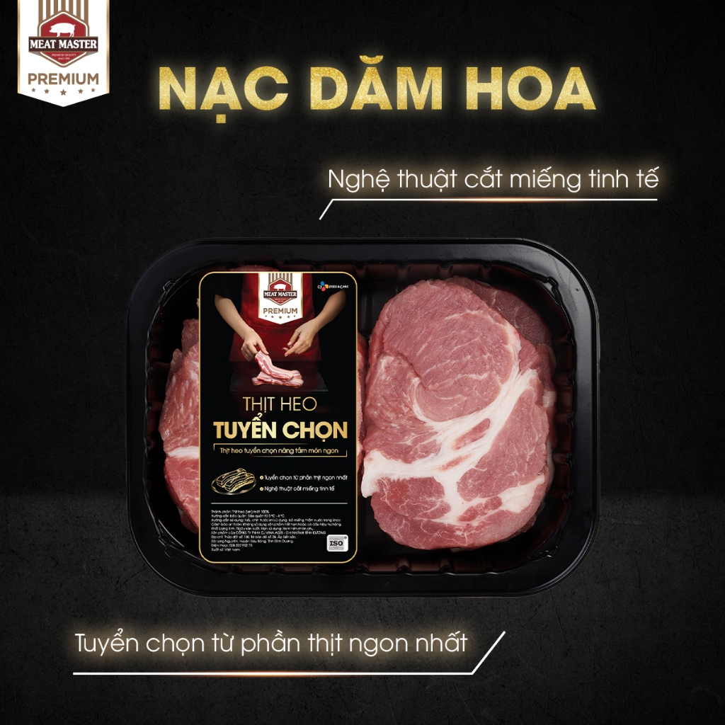 NẠC DĂM HOA MEAT MASTER 400G/KHAY