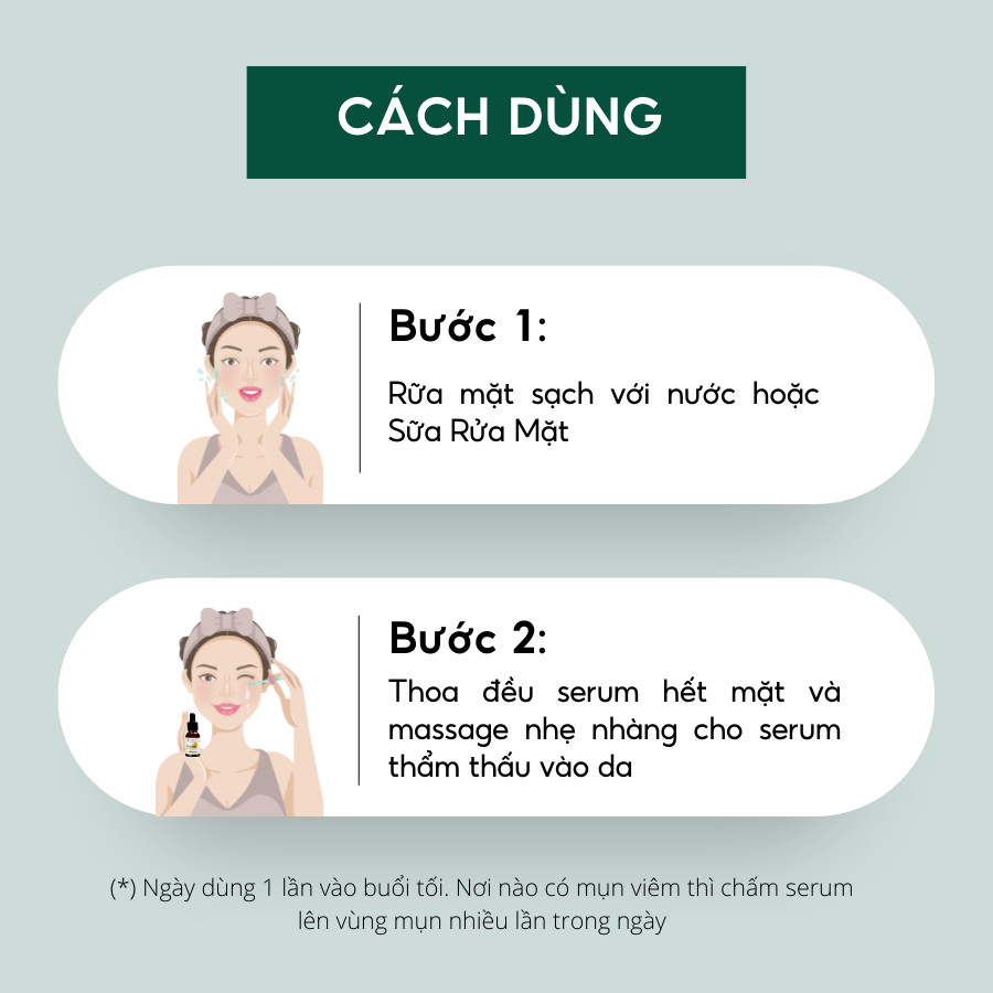 Serum chăm sóc da mụn Jamizu
