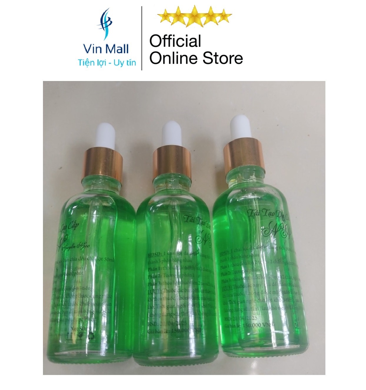 [Hương Bạc Hà] Bộ 2 Lọ Thay Da Sinh Học - Nước Collagen 3D NN 50ml