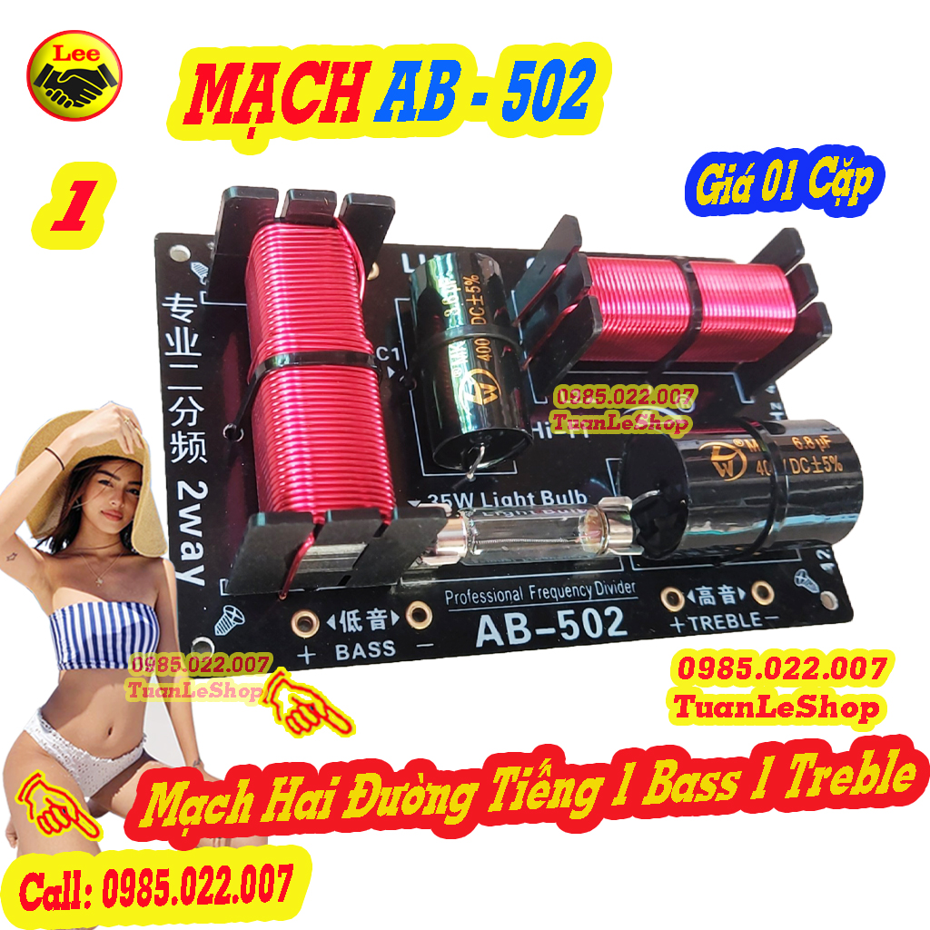 02 mạch phân tần 2 đường tiếng ab – 502 – giá 1 cặp mach phân tần cao cấp ab502