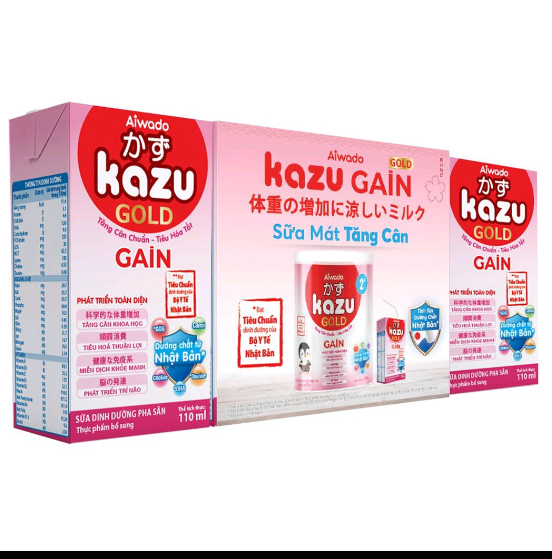 1 thùng kazu gold gain 110 ml 48h pha sẵn