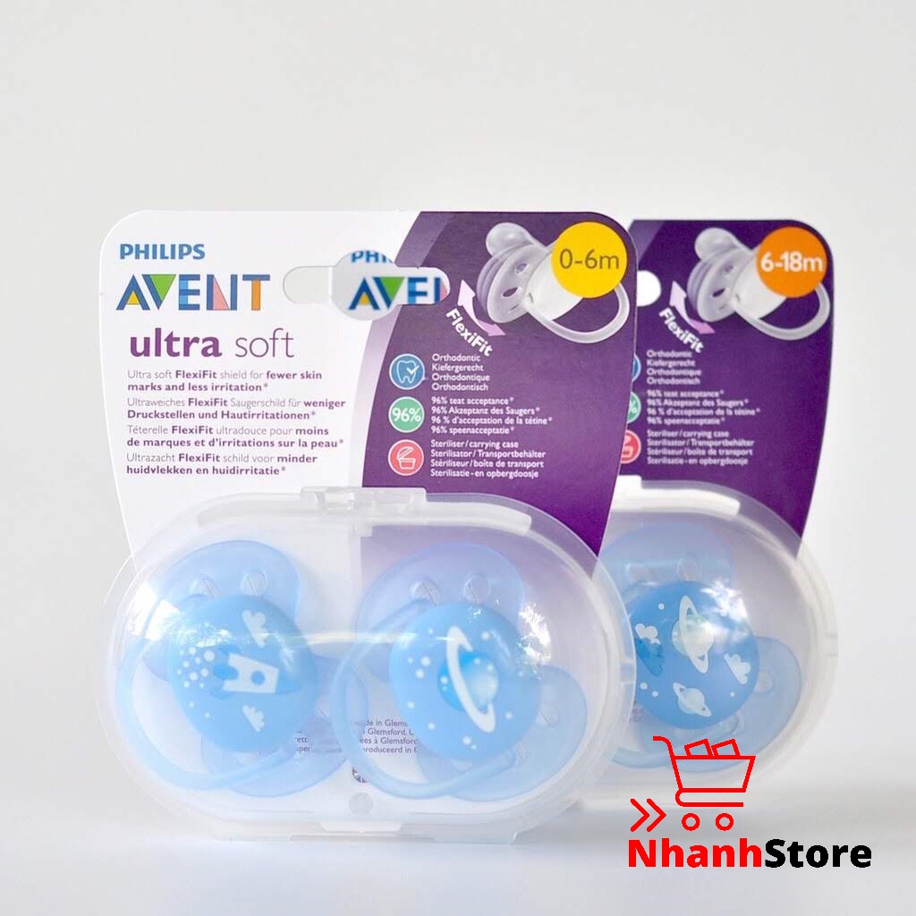 Ty ngậm SIÊU MỀM Avent [Ultra Soft] [Sản xuất tại Anh]
