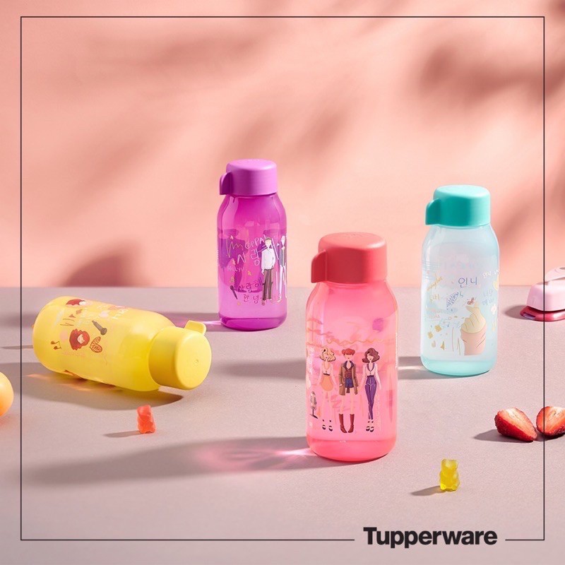 Tupperware - Bộ bình nước Eco 90ml (3 cái) (Tặng kèm túi đựng)