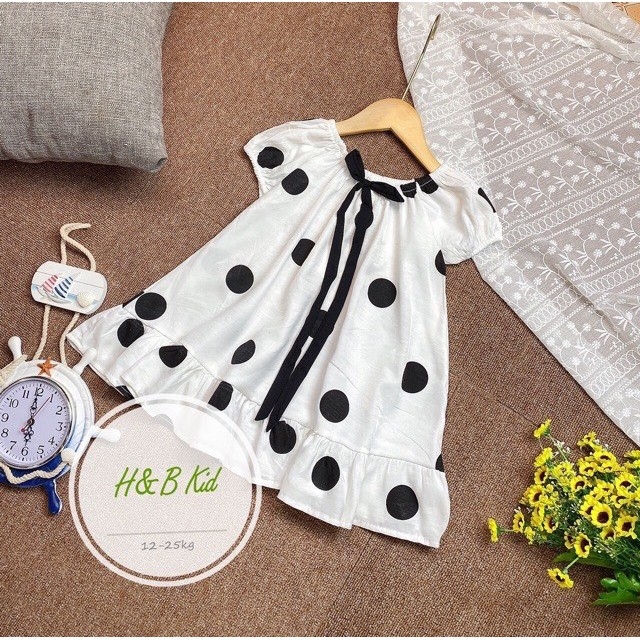 FREESHIP - MỚI VÁY XÒE CHẤM BI BÉ GÁI 7-18Kg. XMHP