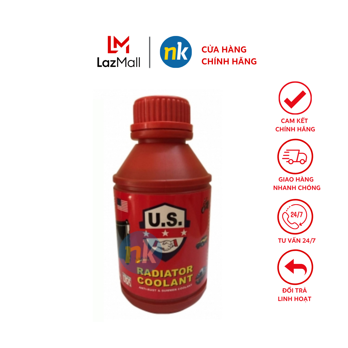 Nước làm mát động cơ màu đỏ RADIATOR COOLANT 500ml