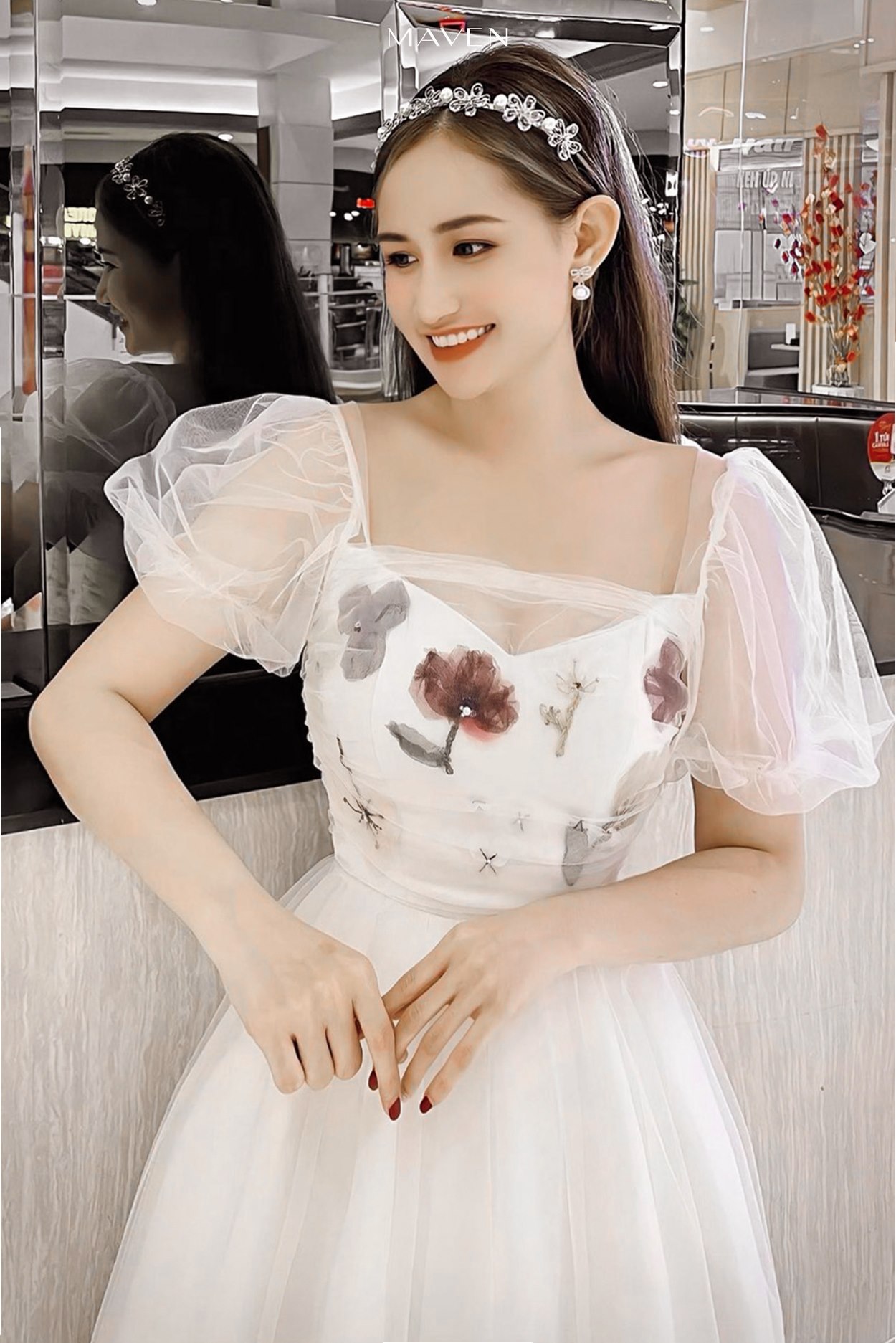 MAVEN - Váy lưới xoè Fly