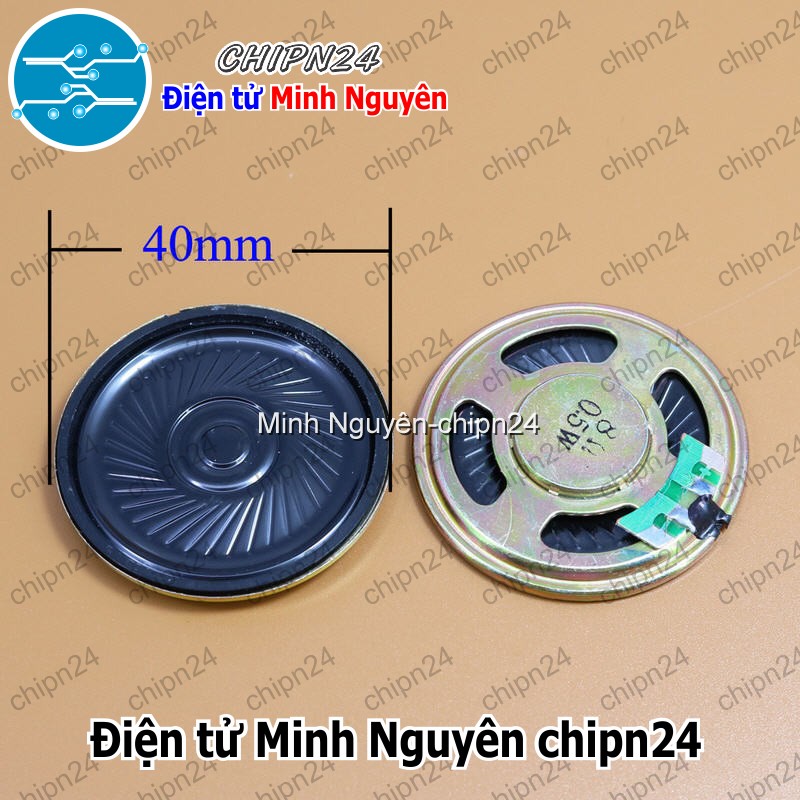 [2 cái] Loa tròn 8R 0.5W (20mm/23mm/28mm/30mm/36mm/40mm) - [Chọn Loại] - HHH.00204