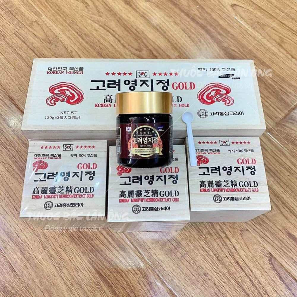 Cao Linh Chi Hàn Quốc YoungJi (Hộp Gỗ Trắng 3 lọ)
