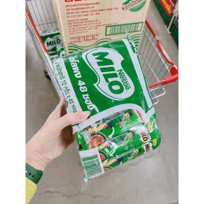 1 bịch 48 gói Milo Thái Lan hoà tan