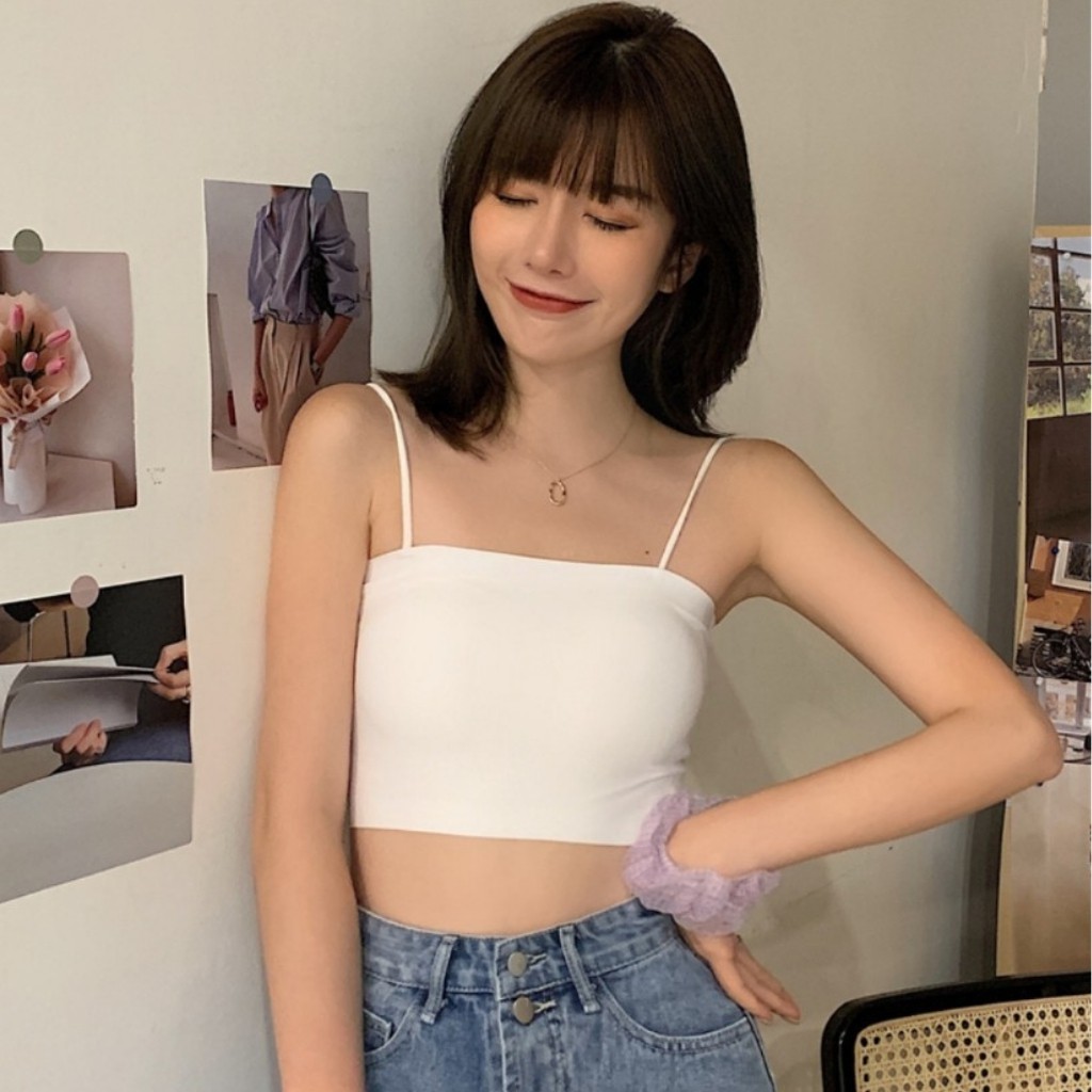 áo thun body 2 dây xẻ tà
