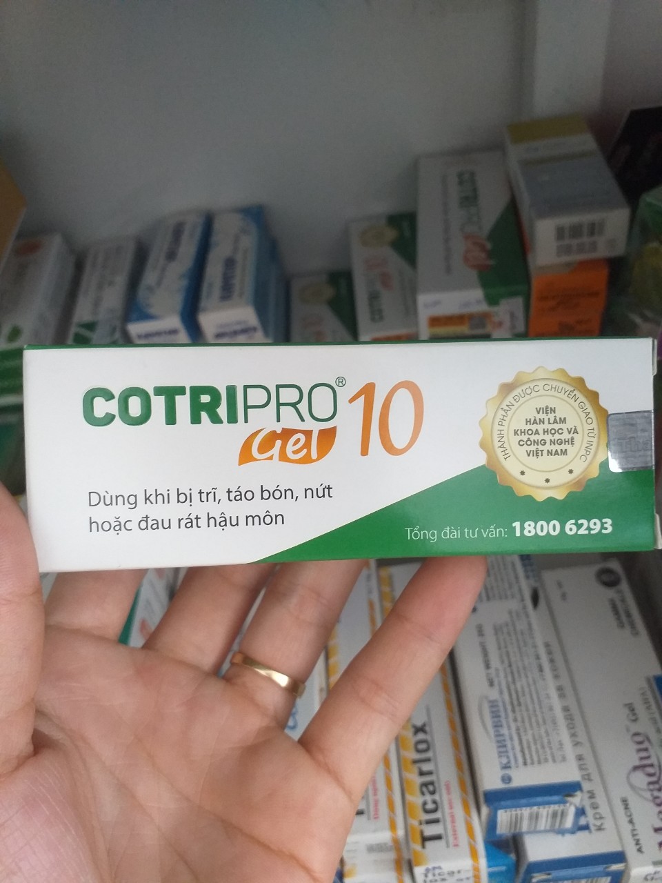 [HCM]gel bôi trĩ COTRIPRO 10G
