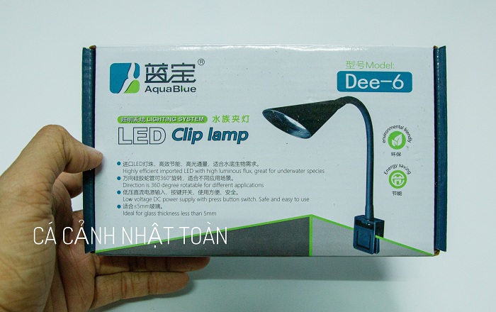 "Hoàn tiền đến 10%" ĐÈN LED KẸP AQUABLUE CLIP LAMP SIÊU SÁNG DEE 6