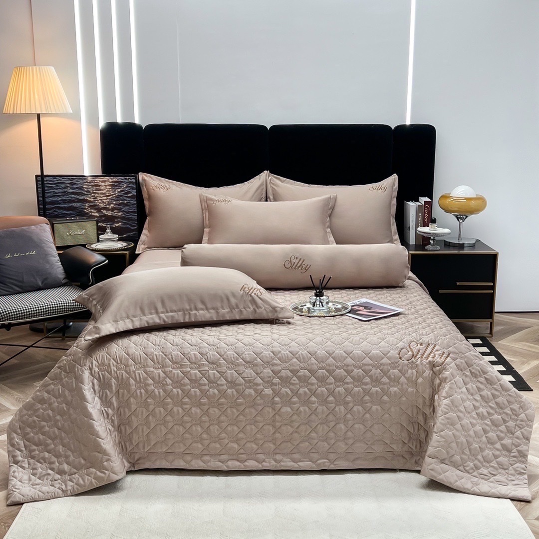 ✨(FULL 11 MÀU) SET 5 MÓN CHĂN CHẦN GA GỐI SILKY PHI LỤA NHẬP KHẨU