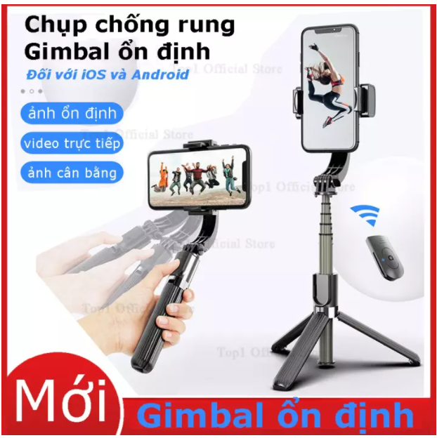 [HCM][SIÊU ƯU ĐÃI] Gậy Selfie Bluetooth Giá RẻTay Cầm Chống Rung Điện Thoại Gimbal L08 Có BluetoothGậy Tự SướngGậy Selfile- Có Chân Đỡ Tự Đứng Hoàn Hảo Cho Ảnh Tự Chụp Ảnh Nhóm Du Lịch Mạo HiểmVideo Phát Trực TiếpBh 12 Thág