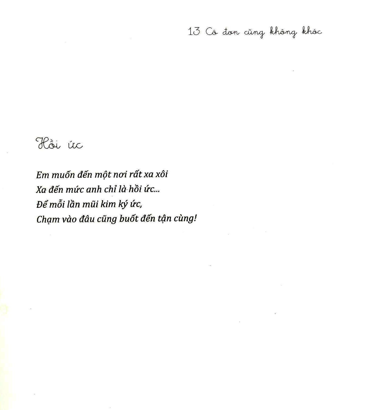Cô Đơn Cũng Không Khóc - Thủy Anna