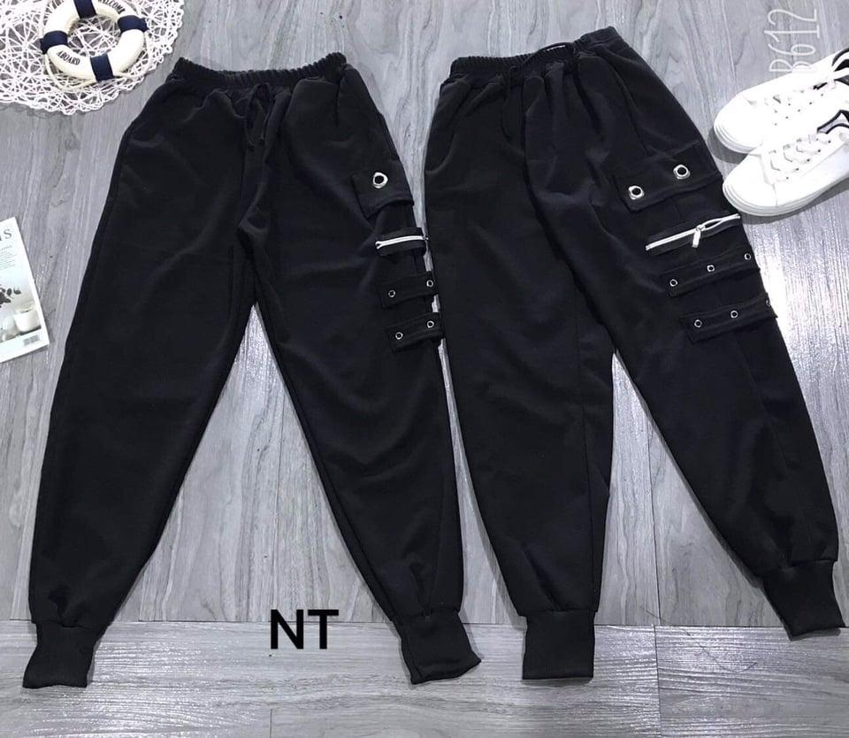 [HCM]Set Bộ Quần Kiểu Nữ Và Áo Croptop Phối Dây Cá Tính