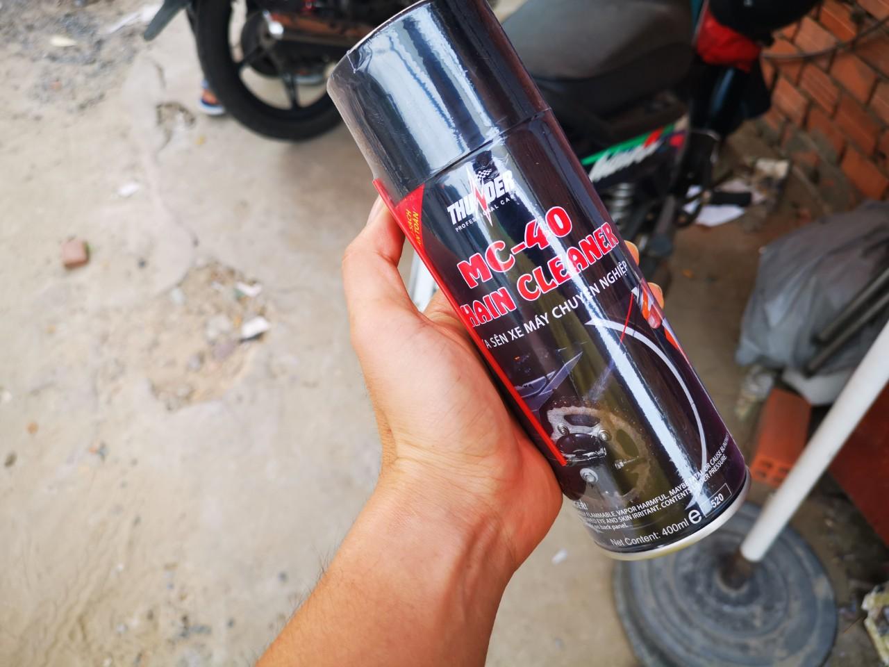 [HCM]Combo Vệ Sinh Dưỡng Sên Thunder Chain Lube MC40 400ml