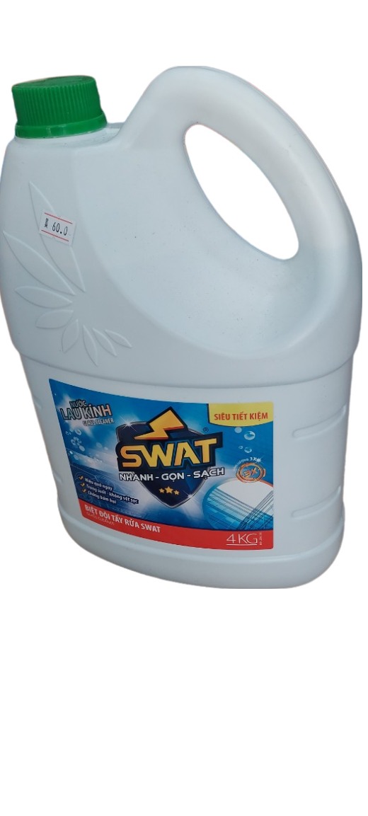 Nước lau kính Swat 4kg- tẩy sạch vết bẩn