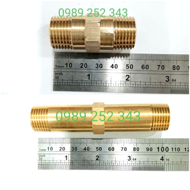 Nối 2 Đầu ren ngoài 21mm dài 10cm.