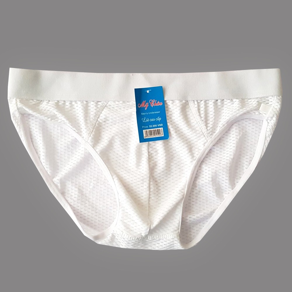 Quần lót Nam thun lưới VNXK thoáng mát mềm mịn màu trắng size L/XL/2XL