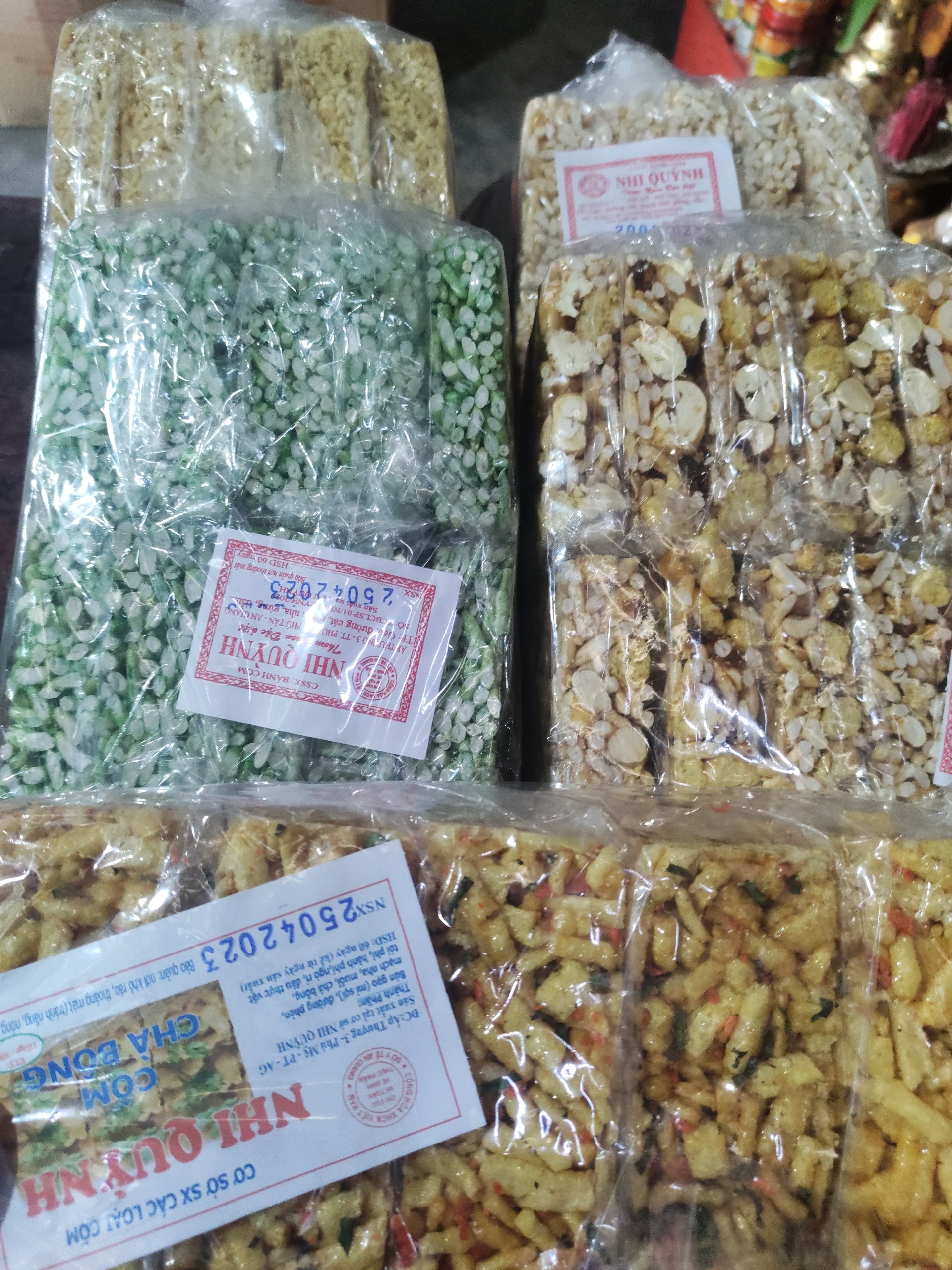 COMBO 5 Bịch,5 Vị Cốm Miền Tây.Shap Bánh Hoàng Yến