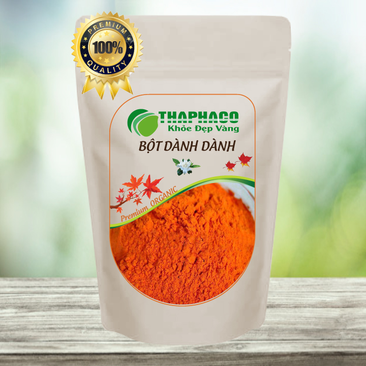 [Túi Lớn 1kg] Bột Quả Dành Dành ( Chi Tử) Nguyên Chất - Bột Siêu Mịn Chuyên Dùng Để Tạo Màu Cho Các Món Ăn Thơm Ngon Và Bổ Dưỡng