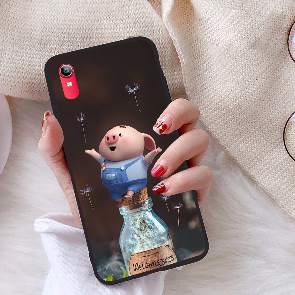Ốp lưng Vivo Y1S viền dẻo TPU BST Pig Cute