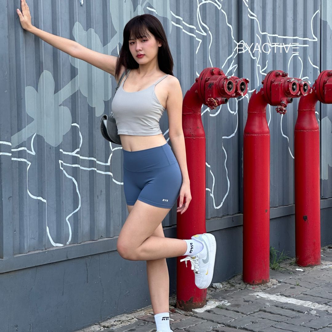 Áo ngực thể thao RYACTIVE -  STRAPPY CROPTANK Grey
